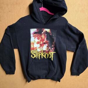 Slipknot Hoodie Men's Medium Pullover Sweatshirt Black Metal The End So Far